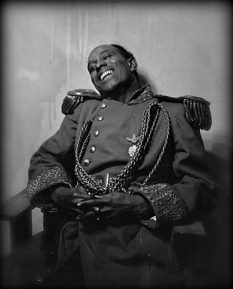 Charles Sidney Gilpin (1878 - 1930), seen in this photograph as Brutus Jones in the 1920 premiere of Eugene ONeill's The Emperor Jones