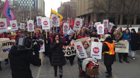 Toronto's International Women's Day march, 2015