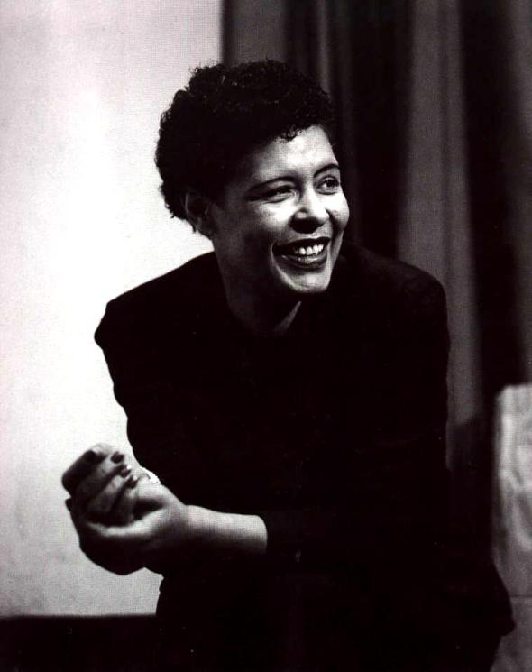 Billie Holiday, seen here at the age of 40, in a 1955 photograph_With her ground-breaking recordings from 1935 through the early 40s, Billie revolutionized how popular songs could be sung. Her voice “led” the musicians, by holding back or leaping forth, and she sang like one of the instruments, solo-ing among them, and riffing off them. The sorry details of her life do not detract from the magnificence of her musicality: a perfect, inventive rhythm; the fresh transformation of mundane lyrics; a subtle vocal balancing of sprightliness and profundity. Perhaps the greatest singer of the 20th century!