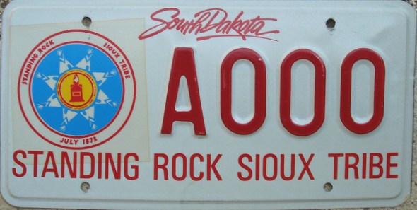 Standing Rock Sioux Tribe South Dakota licence plate