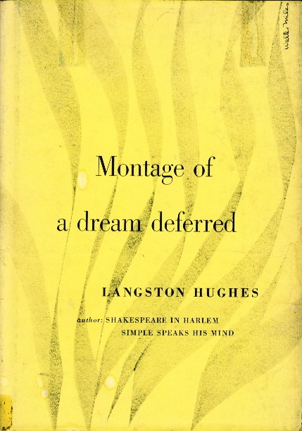 1951 book cover for Montage of a Dream Deferred by Langston Hughes