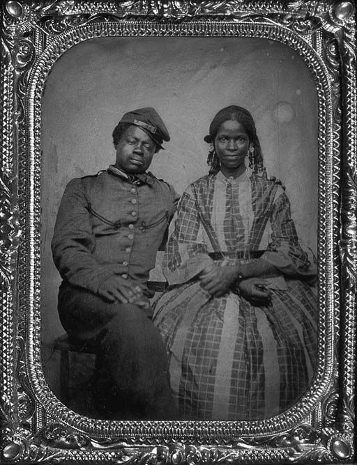 Black American couple_probably 1860s