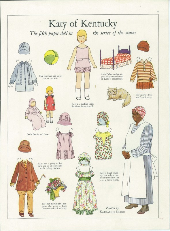 Katy's black mammy has taken care of her ever since she was a little baby_painted by Katharine Shane_from Woman's Home Companion, June 1927