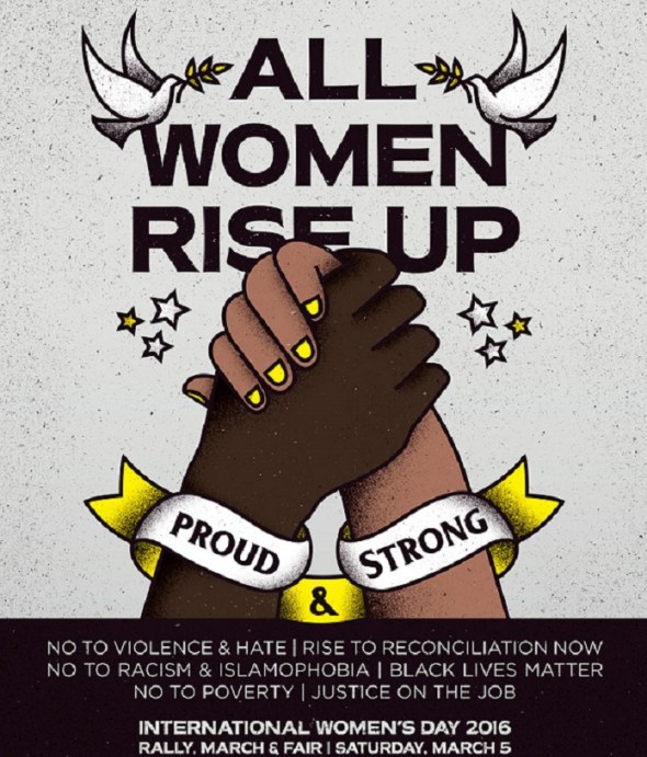 All Women Rise Up_International Womens Day Toronto Canada_Saturday March 5th 2016_POSTER