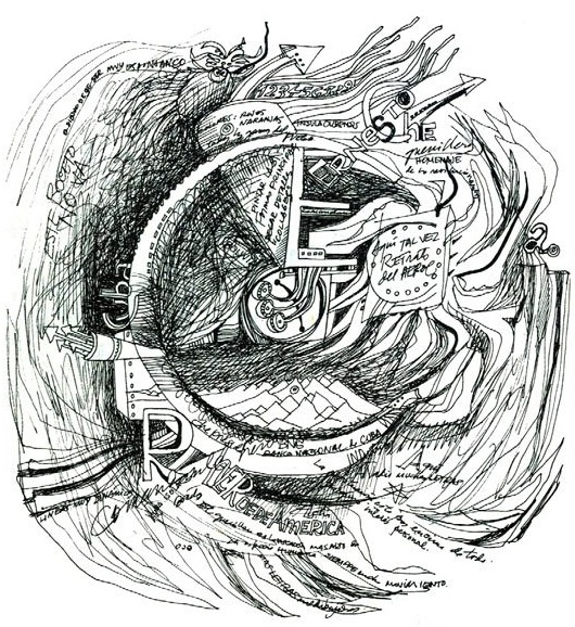 Fayad Jamís_dibujo con tinta